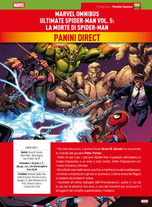 MARVEL OMNIBUS ULTIMATE SPIDER-MAN VOL. 5: LA MORTE DI SPIDER-MAN