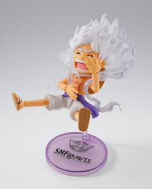ONE PIECE - S.H. FIGUARTS WORLD COLLECTABLE FIGURE PREMIUM - MONKEY D.LUFFY GEAR 5 SPECIAL - FIGURE 8CM