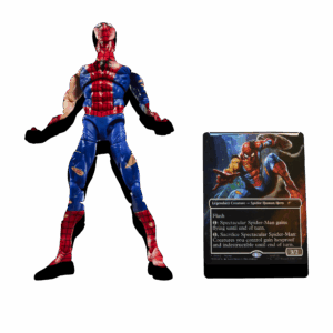 MARVEL CLASSIC LEGENDS - MAGIC: THE GATHERING BATTLE DAMAGED SPIDER-MAN - ACTION FIGURE 15CM