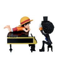 29640 - ONE PIECE - WORLD COLLECTABLE FIGURE - LOG STORIES - MONKEY D.LUFFY & BROOK - STATUA 8CM