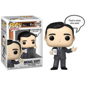 THE OFFICE POP FUNKO VINYL FIGURE 1773 MICHAEL SCOTT (THAT'S WHAT SHE SAYS) 9CM