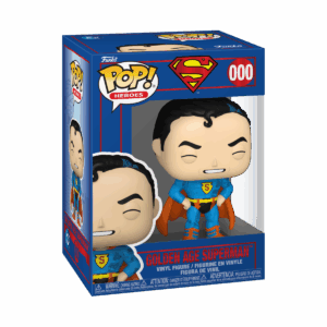 DC COMICS: SHIELD THROUGH THE AGES - POP FUNKO VINYL FIGURE 000 GOLDEN AGE SUPERMAN 9CM